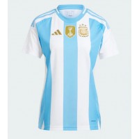 Camiseta Argentina Primera Equipación Replica Copa America 2024 para mujer mangas cortas